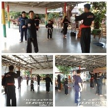 Kegiatan Latihan Pencak Silat di Aula RPTRA Kampung Benda