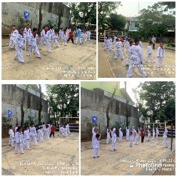 Kegiatan Taekwondo di Lapangan RPTRA Kp.Benda dari Sudin Pemuda dan Olahraga Jakarta Pusat