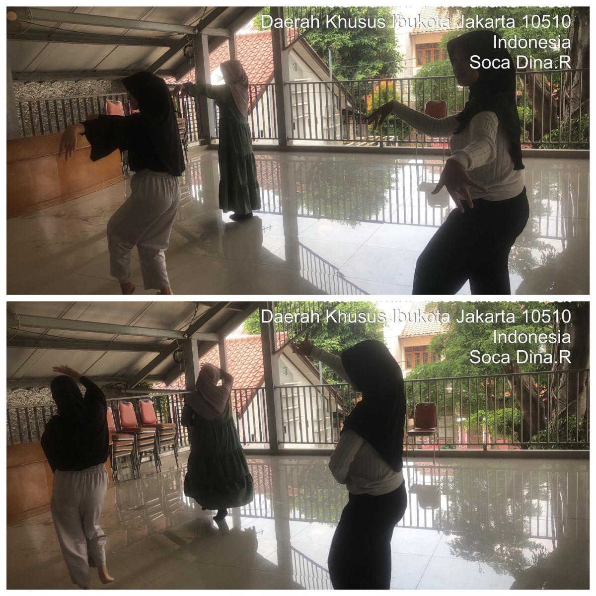 Kegiatan latihan menari siswi MAN 3 Jakarta