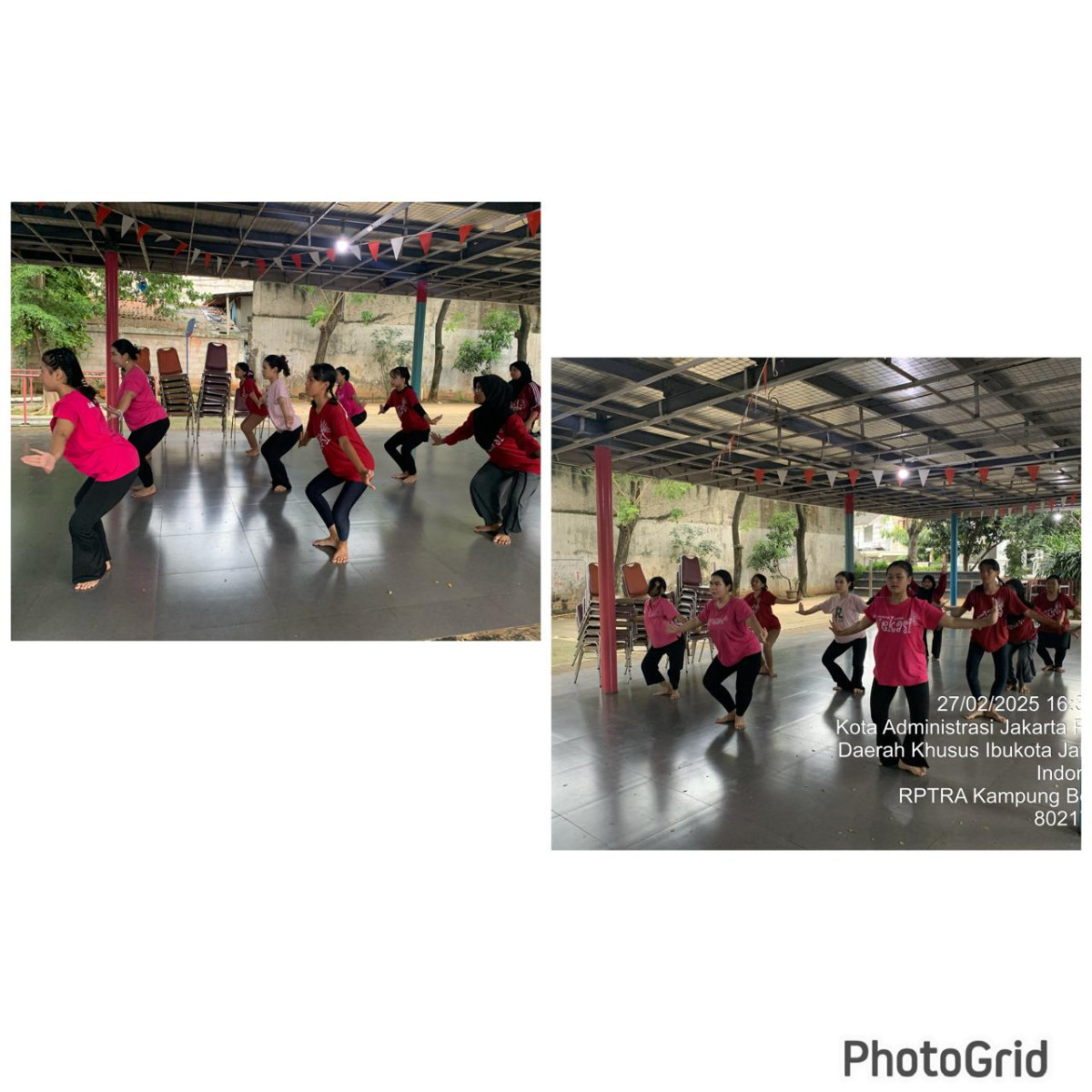 Kegiatan latihan Tari