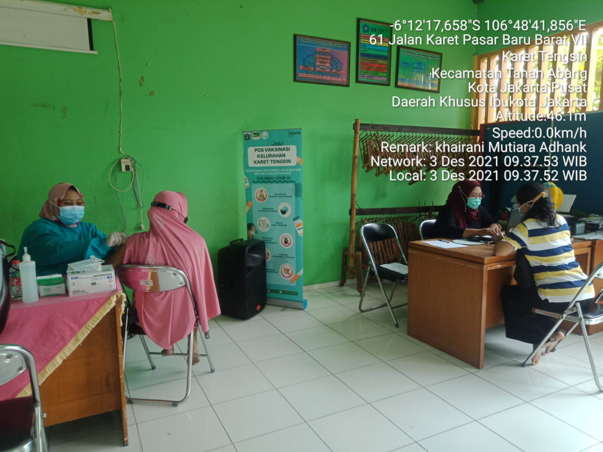 VaksinDinamis berbasis Wilayah Jakarta Pusat