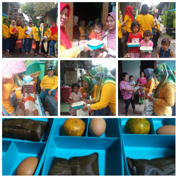 Posyandu Balita Mawar Putih door to door RW 011