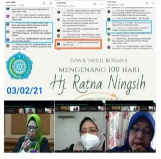 Tahlil 100 hari Ibu Ratna Ningsih 