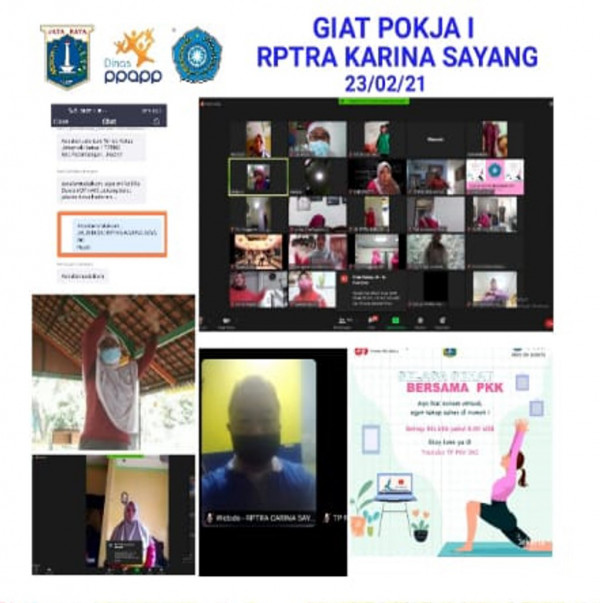 Senam Virtual bersama PKK Provinsi DKI Jakarta 