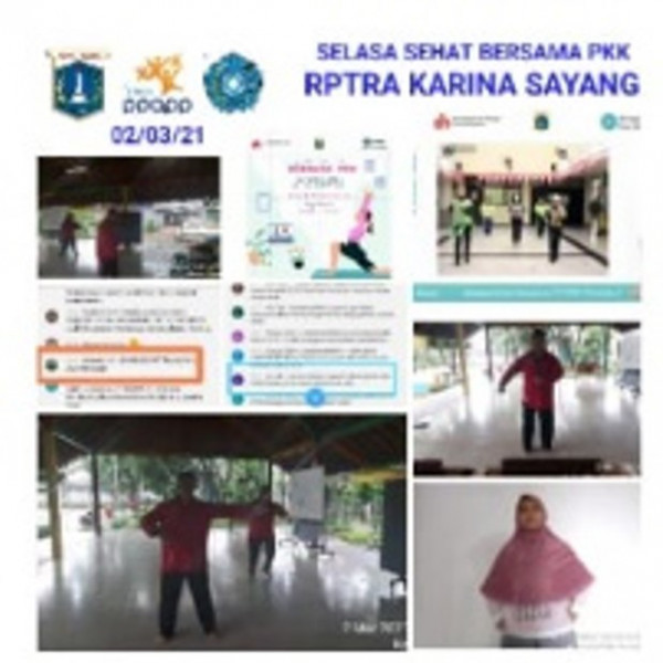 Senam Virtual bersama PKK Provinsi DKI Jakarta 