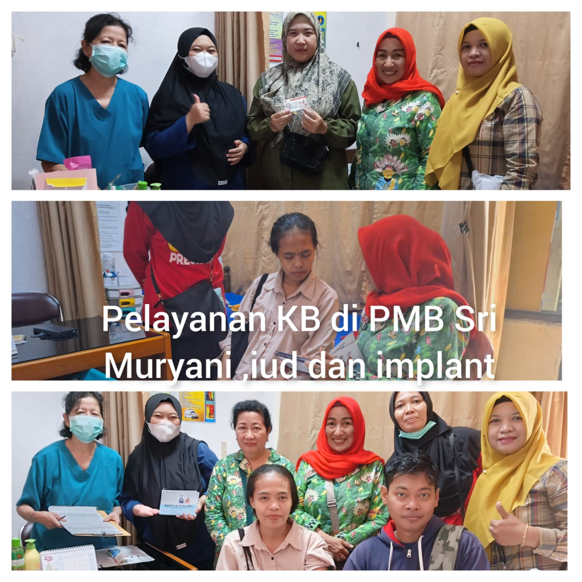 Pemasangan MKJP (IUD dan Implant) di PMB Sri Muryani