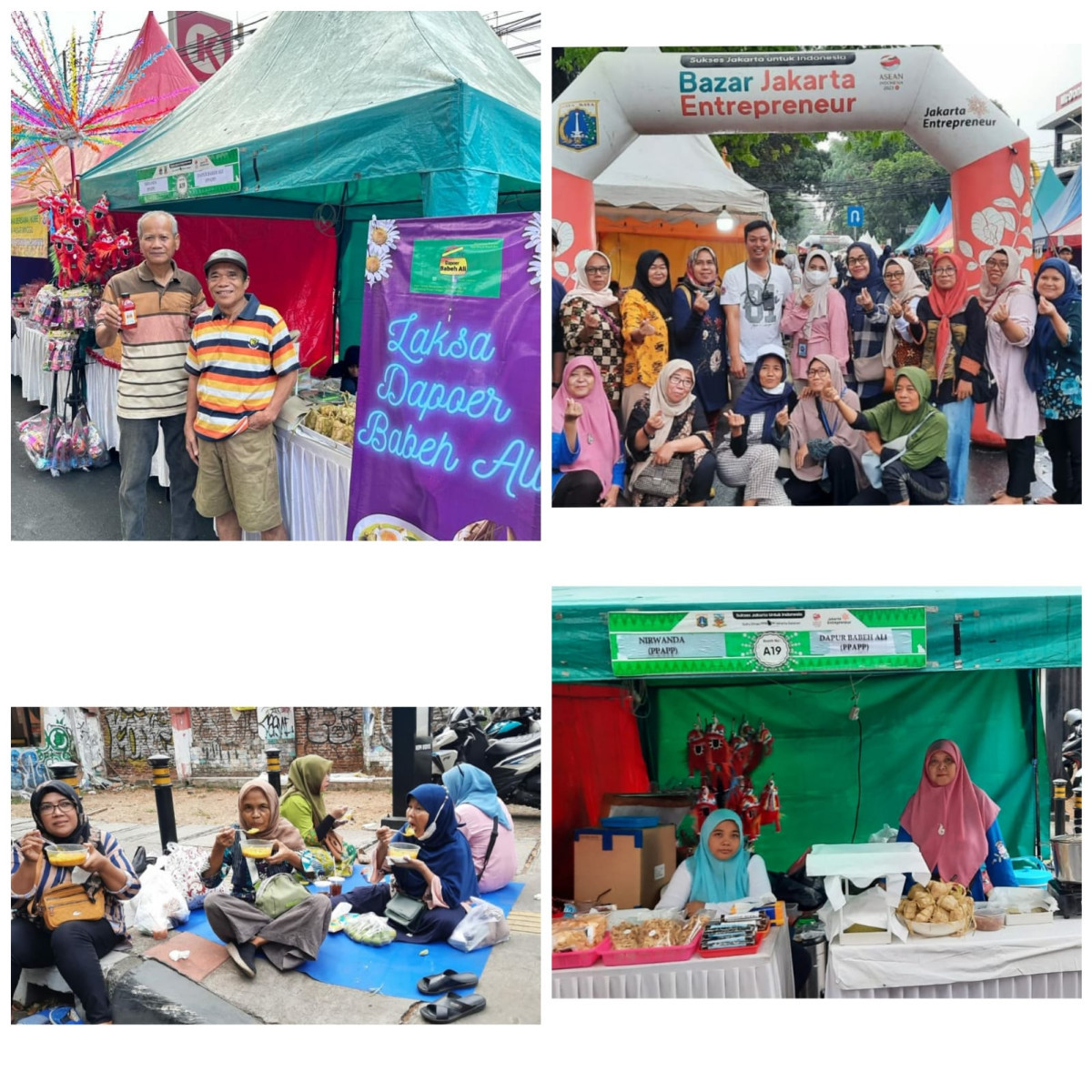Keikutsertaan Binaan Jakpreneur Jati padang pada Bazaar Festival Bongsang