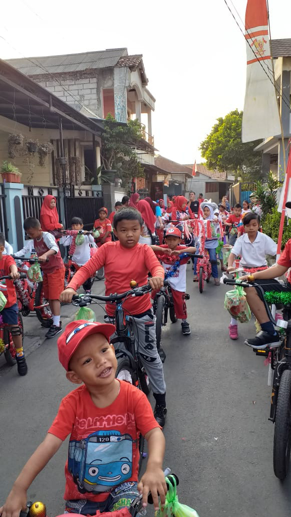 Dokumentasi Kegiatan Sepeda rias dengan peserta sebanyak 98 Anak 