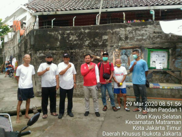 Monitoring penyemprotan Disinvectan  RW 09 UKS 