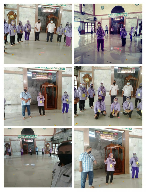 Koar koar PSN bersama Kasie Kesra Kecamatan dan Kasie Kesra Kelurahan di Masjid At Taubah Rw. 12
