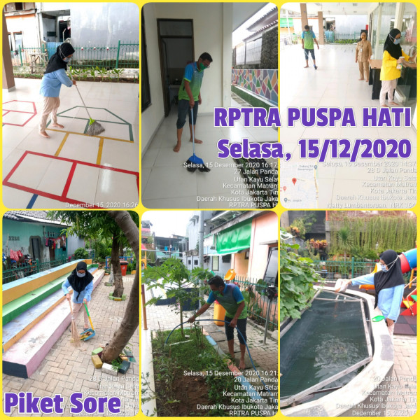 Piket dan Monitoring RPTRA Utakase Berseri dan Puspa Hati