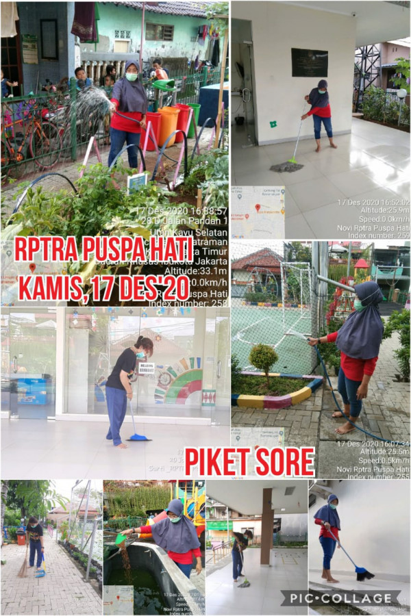 Piket dan Monitoring RPTRA Utakase Berseri dan Puspa Hati