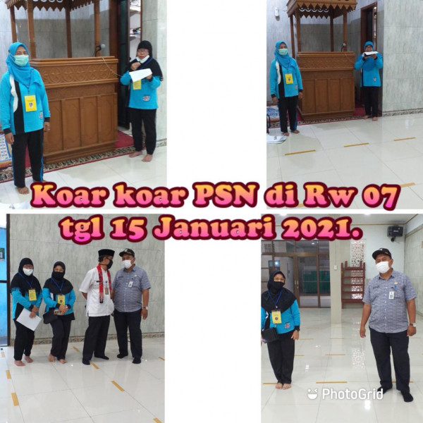 koar-koar PSN dan Cpvid-19 Bersama Staff Kesra Kelurahan Utan Kayu Selatan 15 Januari 2021