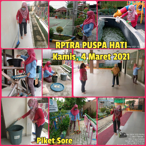 RPTRA PUSPA HATI - Piket Sore