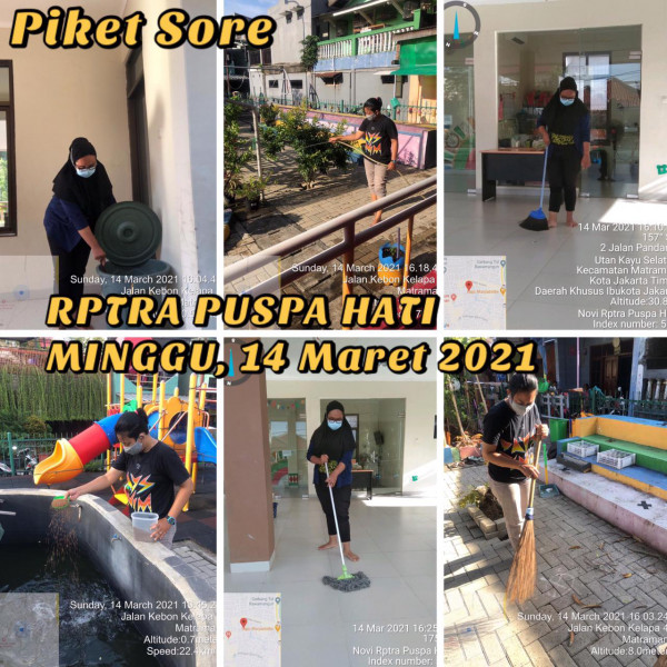 RPTRA PUSPA HATI - Piket Sore