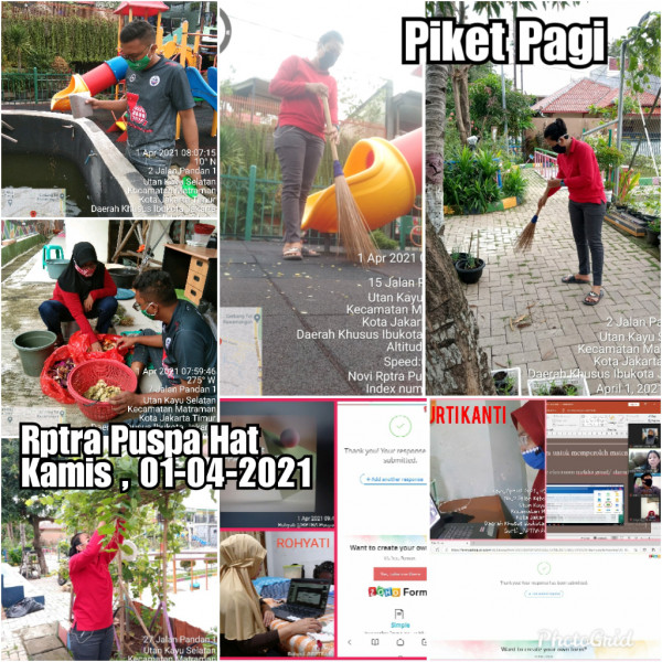 RPTRA Puspa Hati_1 April_piket dan monitoring pagi