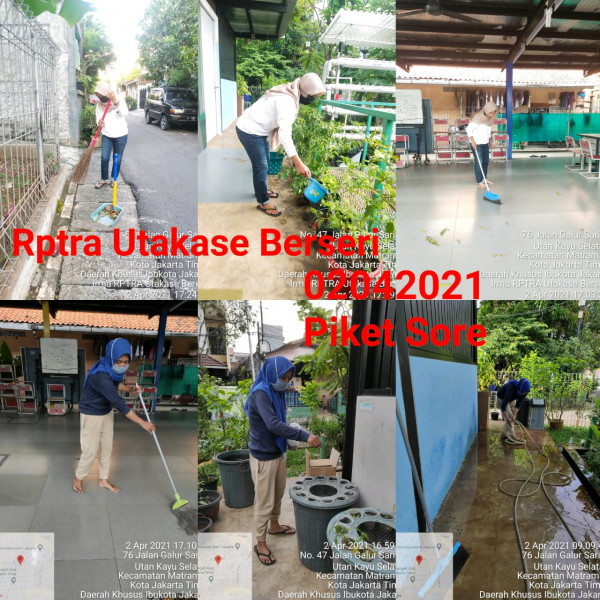 RPTRA Utakase_2 April_piket dan monitoring sore