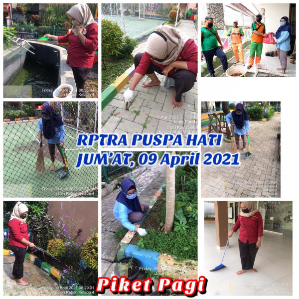 RPTRA Puspa Hati_9 April_piket dan monitoring pagi