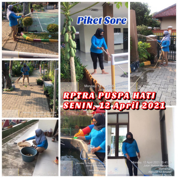 RPTRA Puspa Hati_12 April_piket dan monitoring sore