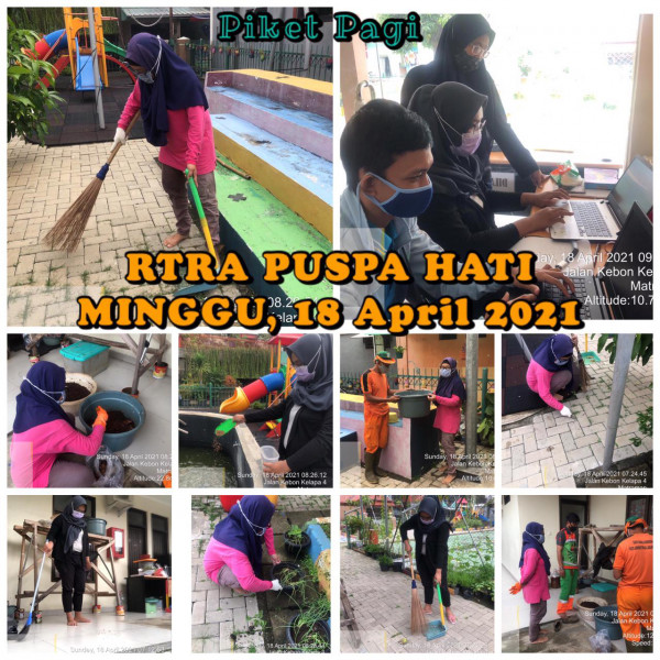 RPTRA Puspa Hati_18 April_piket dan monitoring pagi