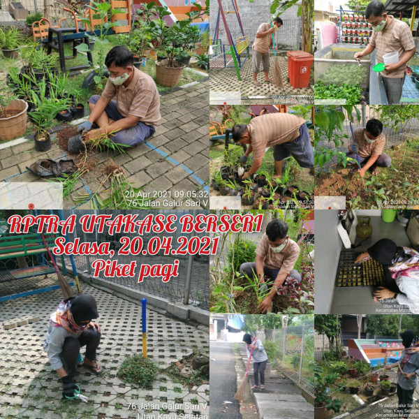 RPTRA Utakase_20 April_piket dan monitoring pagi