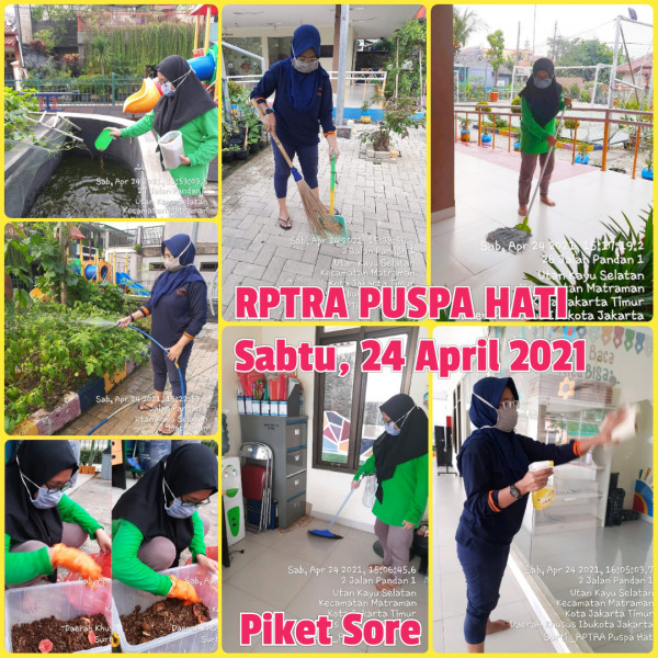 RPTRA Puspa Hati_24 April_piket dan monitoring sore