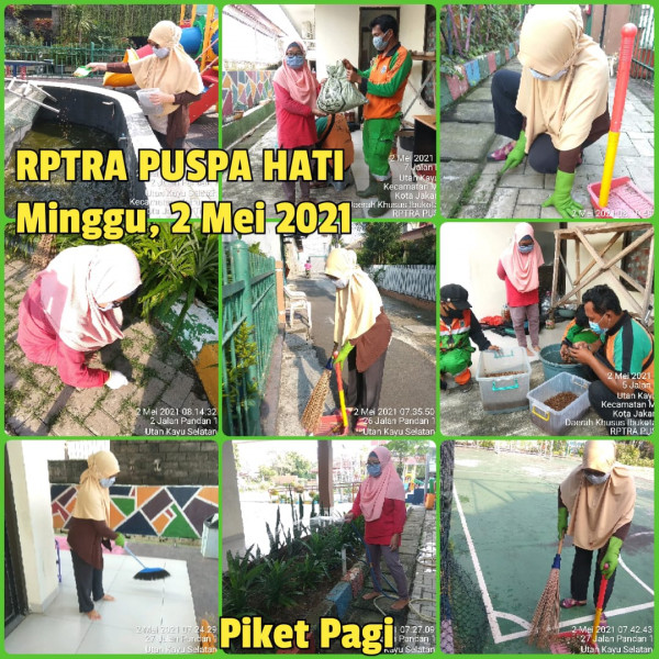 RPTRA Puspa Hati_02 Mei 2021_piket dan monitoring pagi 