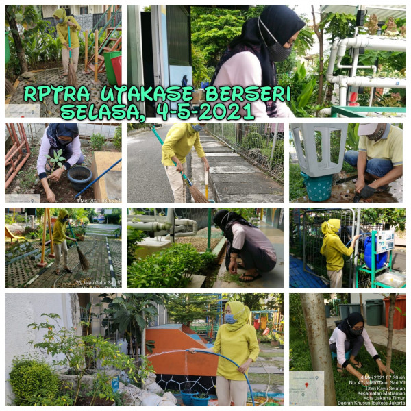 RPTRA Utakase Berseri_04 Mei_piket dan monitoring pagi