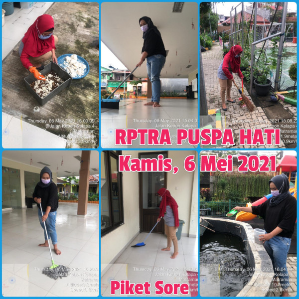 RPTRA Puspa Hati_06 Mei 2021_piket dan monitoring sore