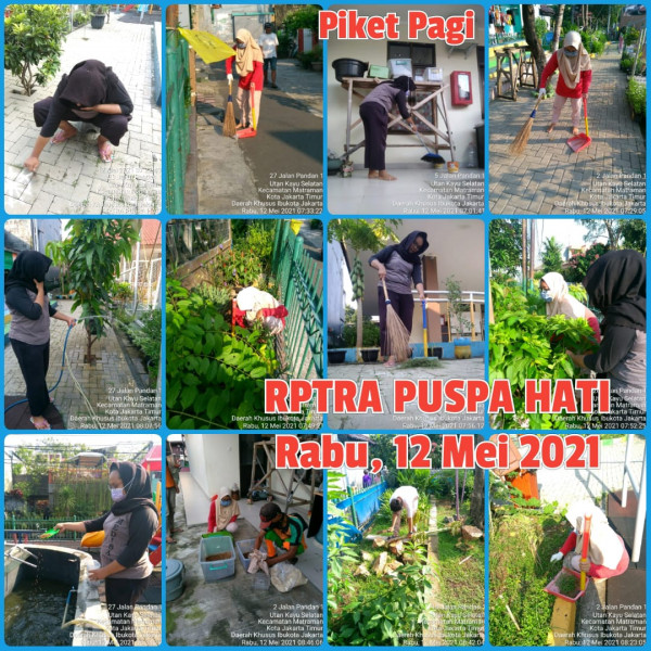 RPTRA Puspa Hati_12 Mei 2021_piket dan monitoring pagi 