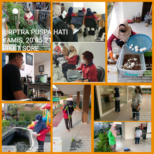 RPTRA Puspa Hati_20 Mei 2021_piket dan monitoring sore