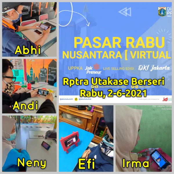 Webinar Pelaksanaan Kegiatan Momentum dalam Rangka Harganas_Rptra Puspa Hati dan Utakase Berseri_02 Juni 2021