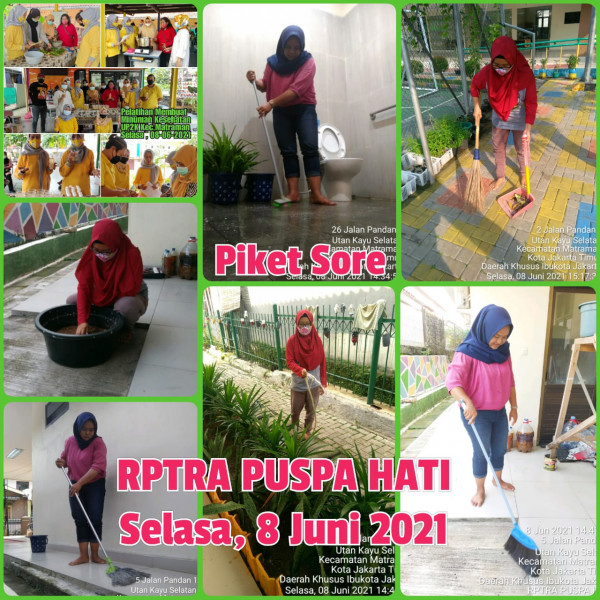 RPTRA Puspa Hati_08 Juni 2021_piket dan monitoring sore