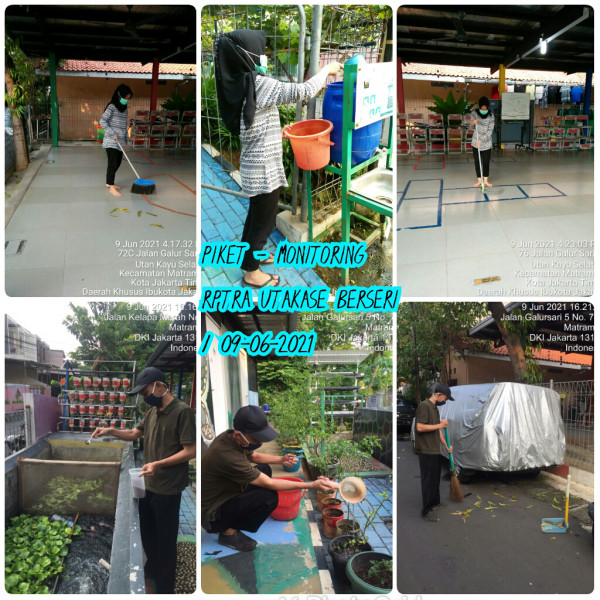 RPTRA Utakase Berseri_09 Juni 2021_piket dan monitoring sore