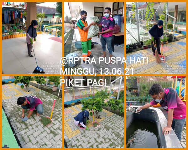 RPTRA Puspa Hati_13 Juni 2021_piket dan monitoring pagi 