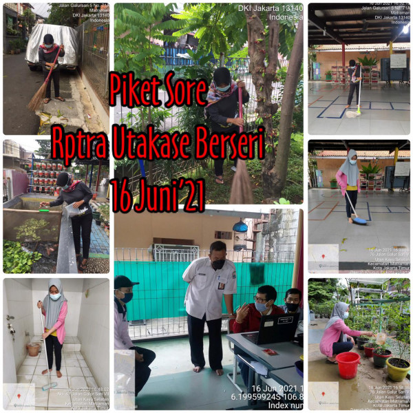 RPTRA Utakase Berseri_16 Juni 2021_piket dan monitoring sore