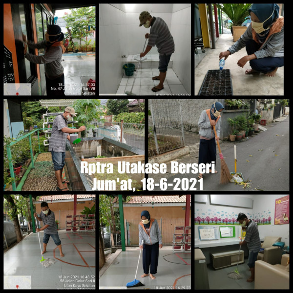 RPTRA Utakase Berseri_18 Juni 2021_piket dan monitoring sore