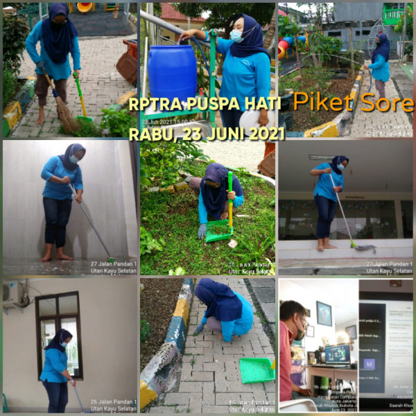 RPTRA Puspa Hati_23 Juni 2021_piket dan monitoring sore