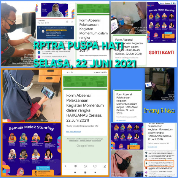 Webinar BKKBN_Remaja Melek Stunting_Rptra Kelurahan Utan Kayu Selatan_22 Juni 2021