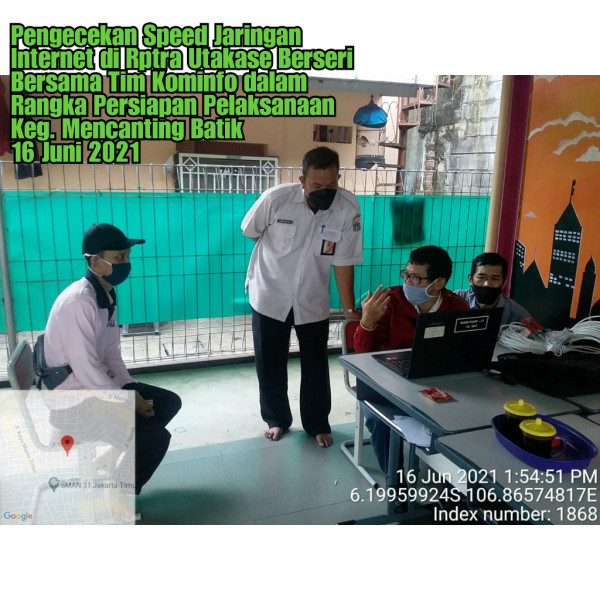 Monitoring Jaringan_Kominfo_Rptra Utakase Berseri_16 Juni 2021