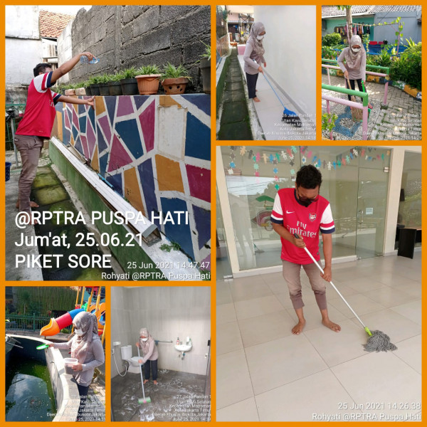 RPTRA Puspa Hati_25 Juni 2021_piket dan monitoring sore