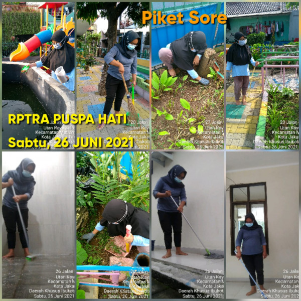 RPTRA Puspa Hati_26 Juni 2021_piket dan monitoring sore