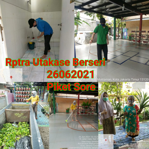 RPTRA Utakase Berseri_26 Juni 2021_piket dan monitoring sore