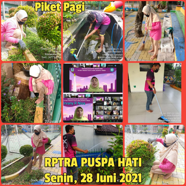 RPTRA Puspa Hati_28 Juni 2021_piket dan monitoring pagi 