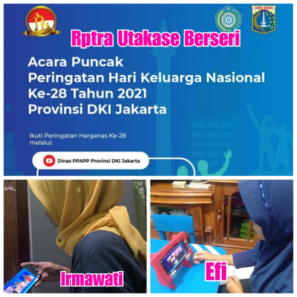 Webinar Acara Puncak Hari Keluarga Nasional_Rptra Utakase Berseri_30 Juni 2021