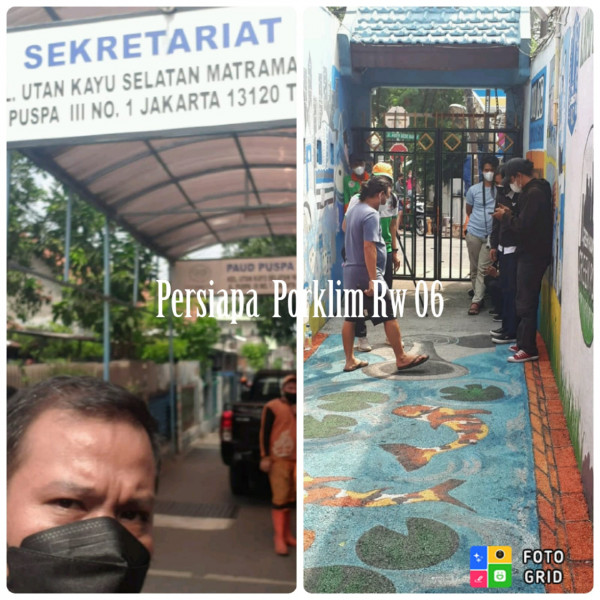 Persiapan Proklim di RW 06 bersama Staf Ekbang.