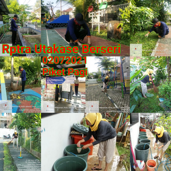 Piket Monitoring Pengelola RPTRA Kelurahan Utan Kayu Selatan