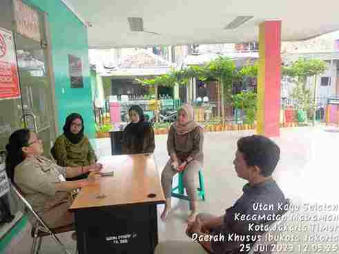 Rapat Koordinasi Pengelola RPTRA dengan PKB Kelurahan Utan Kayu Selatan