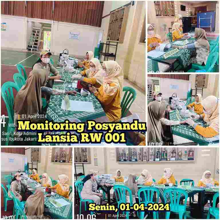 Monitoring Posyandu Lansia RW. 001