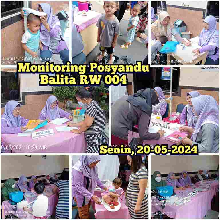 Monitoring Posyandu Balita RW 004